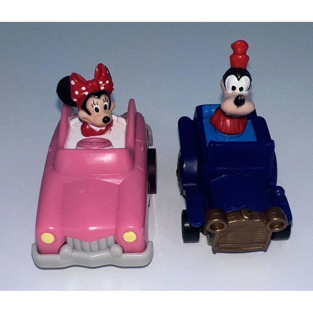 Vintage McDonald's 1988 Vintage Disney Mickey's‎ Pullback Cars Minnie Goofy
